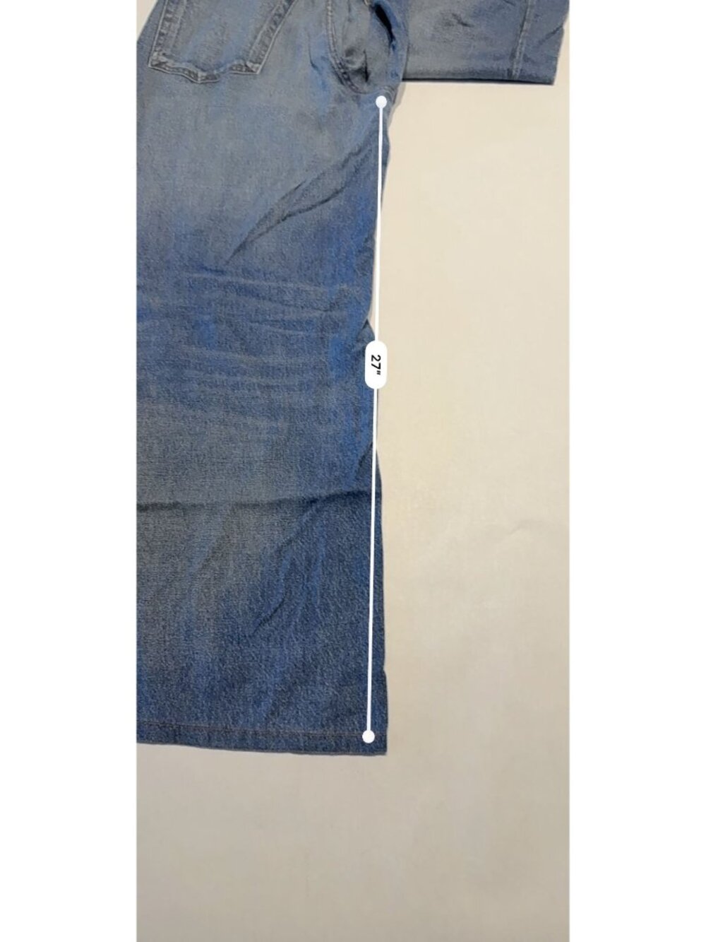 Rag & Bone Medium Wash Blue Denim Wide Leg Jeans Women's Size 27 - Picture 4 of 6